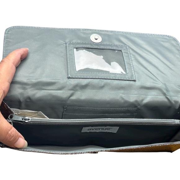 VINTAGE NWT SNAKESKIN (LIKE) LARGE CLUTCH Evening Formal Prom Dance Cocktail - Picture 5 of 11